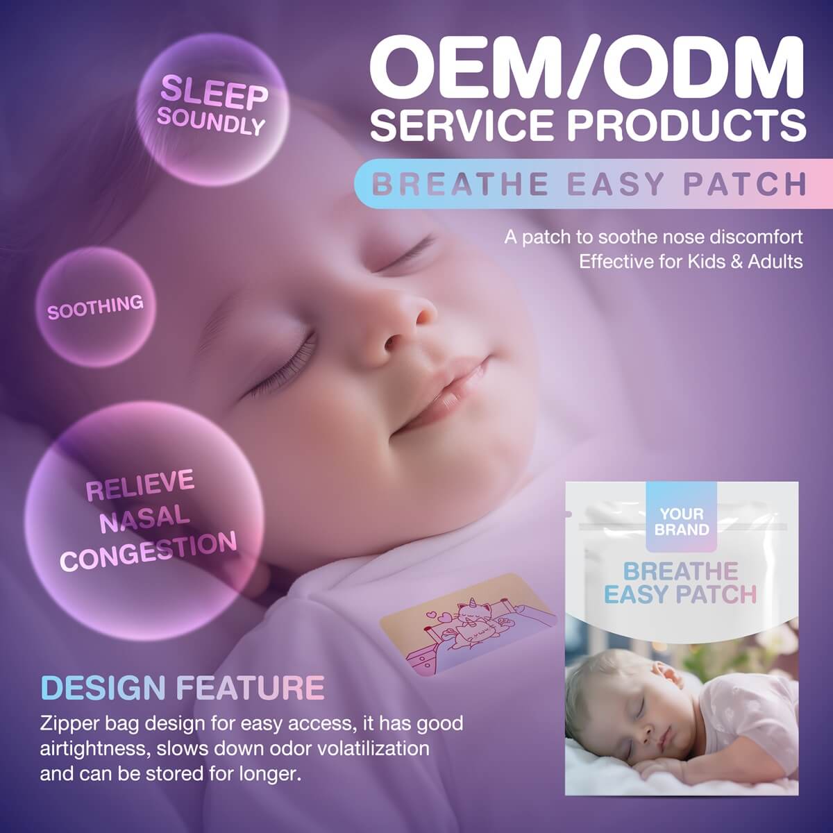 Breathe Easy Patch / Vapor Patch / Soothing Vapor Patch / Nasal Decongestion Patch and Freshener Patch
